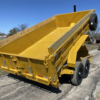 2025 LIBERTY 83" X 14' TELESCOPING DUMP TRAILER WITH TARP, RAMPS AND SPARE 15,400 GVWR CATERPILLAR YELLOW - Image 6