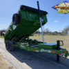 2025 LIBERTY 83" X 14' TELESCOPING DUMP TRAILER WITH TARP, RAMPS AND SPARE 15,400 GVWR JOHN DEERE GREEN - Image 2