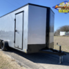 2025 LOOK 7' X 16' TANDEM AXLE ENCLOSED CARGO TRAILER WITH SPARE WHITE 7,000 GVWR SILVER/BLACK - Image 2