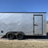 2025 LOOK 7' X 16' TANDEM AXLE ENCLOSED CARGO TRAILER WITH SPARE WHITE 7,000 GVWR SILVER/BLACK - Image 3