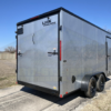 2025 LOOK 7' X 16' TANDEM AXLE ENCLOSED CARGO TRAILER WITH SPARE WHITE 7,000 GVWR SILVER/BLACK - Image 4