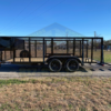 2025 TOP HAT 83″ X 16′ TANDEM AXLE LANDSCAPE TRAILER WITH WEEDEATER RACKS, TOOL CAGE AND SPARE - Image 5