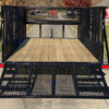 2025 TOP HAT 83″ X 16′ TANDEM AXLE LANDSCAPE TRAILER WITH WEEDEATER RACKS, TOOL CAGE AND SPARE - Image 7