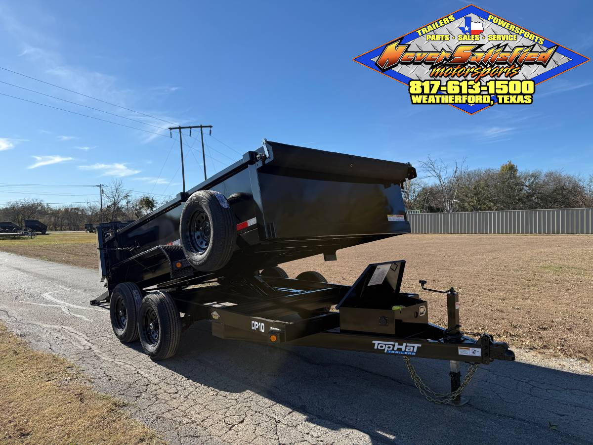 2026 TOP HAT 77" X 12' DUMP TRAILER WITH TARP, RAMPS AND SPARE 9,990 GVWR