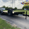 2025 MP CUSTOMS 83" X 18' CAR HAULER TRAILER W/ SLIDE IN RAMPS, SPARE 10,400 GVWR - Image 2