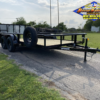 2025 MP CUSTOMS 83" X 14' TANDEM AXLE UTILITY TRAILER W/ 2' DOVE TAIL, 3' RAMP GATE, SPARE 7,000 GVWR - Image 2