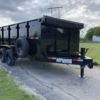 2025 MP CUSTOMS 83" X 14' DUMP TRAILER WITH 4' SIDEWALLS, TARP, RAMPS AND SPARE 14,000 GVWR - Image 3