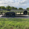 2025 MP CUSTOMS 83" X 16' TANDEM AXLE UTILITY TRAILER W/ 2' DOVE TAIL, 3' RAMP GATE, SPARE 7,000 GVWR - Image 3