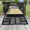 2025 TOP HAT 83″ X 12′ TANDEM AXLE LANDSCAPE TRAILER WITH WEEDEATER RACKS, TOOL CAGE AND SPARE - Image 5
