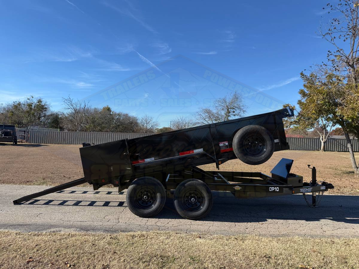 2026 TOP HAT 77" X 12' DUMP TRAILER WITH TARP, RAMPS AND SPARE 9,990 GVWR - Image 4