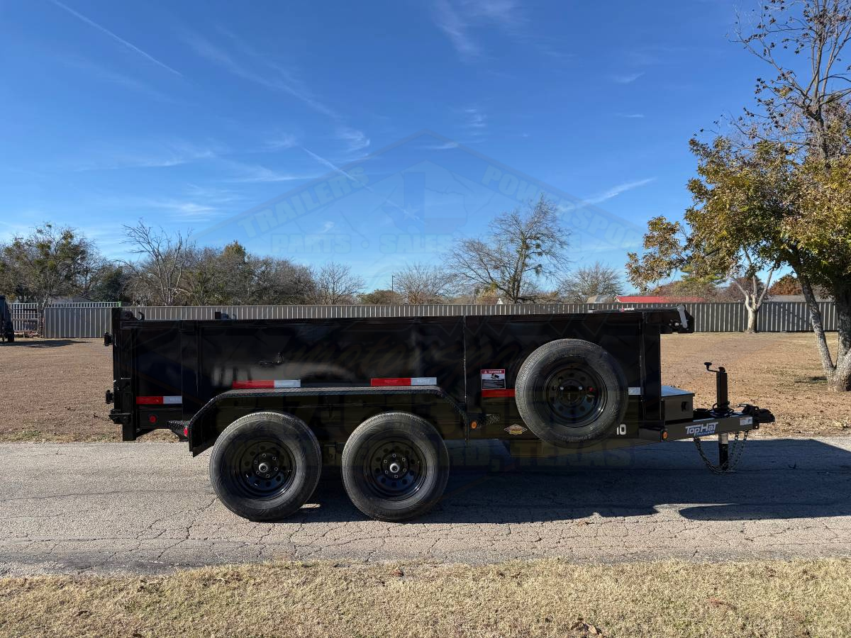 2026 TOP HAT 77" X 12' DUMP TRAILER WITH TARP, RAMPS AND SPARE 9,990 GVWR - Image 5