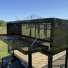 2025 TOP HAT 83″ X 12′ TANDEM AXLE LANDSCAPE TRAILER WITH WEEDEATER RACKS, TOOL CAGE AND SPARE - Image 9