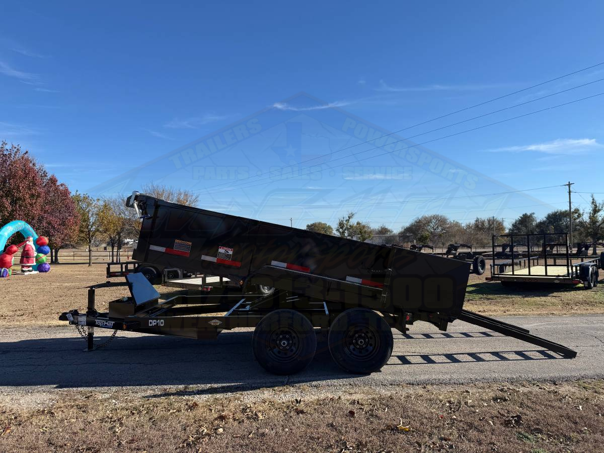 2026 TOP HAT 77" X 12' DUMP TRAILER WITH TARP, RAMPS AND SPARE 9,990 GVWR - Image 12