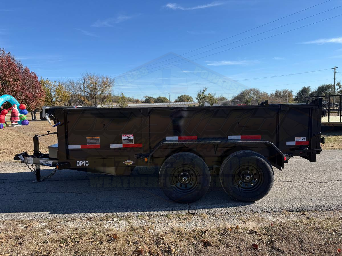 2026 TOP HAT 77" X 12' DUMP TRAILER WITH TARP, RAMPS AND SPARE 9,990 GVWR - Image 13