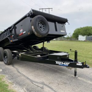 2025 TOP HAT 77" X 12' DUMP TRAILER WITH TARP, RAMPS AND SPARE 9,990 GVWR