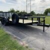 2025 MP CUSTOMS 83" X 16' TANDEM AXLE UTILITY TRAILER W/ 2' DOVE TAIL, 3' RAMP GATE, SPARE 7,000 GVWR - Image 2