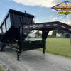 2025 DELCO 83" X 14' GOOSENECK TELESCOPING DUMP TRAILER WITH 4' SIDEWALLS, TARP, RAMPS AND SPARE 14,000 GVWR - Image 2