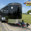 2025 DELCO 6' X 16' BUMPER PULL STOCK TRAILER BLACK 12,000 GVWR - Image 2