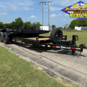 2025 DELCO 83" X 20' BUMPER PULL TILT DECK TRAILER WITH SPARE 14,000 GVWR