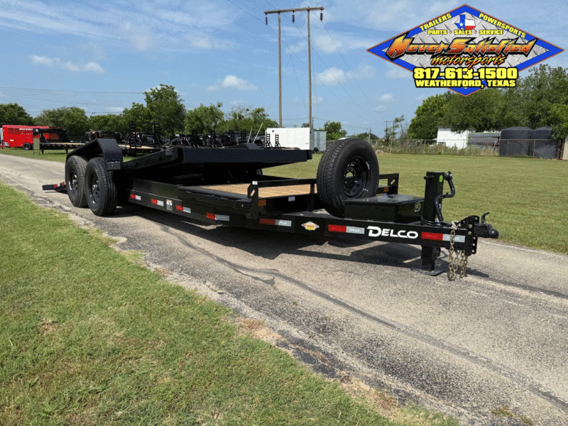 2025 DELCO 83" X 20' BUMPER PULL TILT DECK TRAILER WITH SPARE 14,000 GVWR
