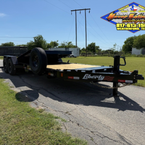 2025 LIBERTY TRAILERS 83" X 22' TILT DECK TRAILER WITH SPARE 15,400 GVWR