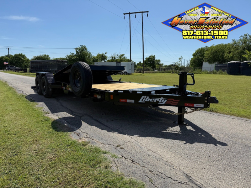 2025 LIBERTY TRAILERS 83" X 22' TILT DECK TRAILER WITH SPARE 15,400 GVWR