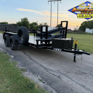 2025 TIGERTX 77" X 12' TANDEM AXLE WELDING TRAILER W/ SPARE 7,000 GVWR