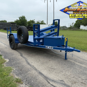 2025 TIGERTX 5' X 8' WELDING TRAILER W/ SPARE 2,995 GVWR BLUE