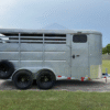 2025 DELCO 6' X 16' 3 HORSE TRAILER BUMPER PULL SILVER 12,000 GVWR - Image 3