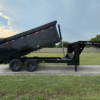 2025 DELCO 83" X 14' GOOSENECK TELESCOPING DUMP TRAILER WITH 4' SIDEWALLS, TARP, RAMPS AND SPARE 14,000 GVWR - Image 3