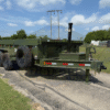 2025 DELCO 83" X 14' TELESCOPING DUMP TRAILER WITH TARP, RAMPS AND SPARE ARMY GREEN 14,000 GVWR - Image 3