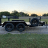 2025 TIGERTX 77" X 12' TANDEM AXLE WELDING TRAILER W/ SPARE 7,000 GVWR - Image 3
