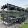 2025 DELCO 6' 8" X 24' BAR TOP GOOSENECK CATTLE STOCK TRAILER GRAY/BLACK 14,000 GVWR - Image 4
