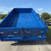 2025 DELCO 83" X 14' DUMP TRAILER WITH TARP, RAMPS AND SPARE MOUNTAIN BLUE 14,000 GVWR - Image 4