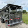 2025 DELCO 6' 8" X 24' BAR TOP GOOSENECK CATTLE STOCK TRAILER GRAY/BLACK 14,000 GVWR - Image 5