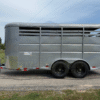 2025 DELCO 6' X 16' 3 HORSE TRAILER BUMPER PULL SILVER 12,000 GVWR - Image 5