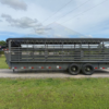 2025 DELCO 6' 8" X 24' BAR TOP GOOSENECK CATTLE STOCK TRAILER GRAY/BLACK 14,000 GVWR - Image 6