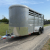 2025 DELCO 6' X 16' 3 HORSE TRAILER BUMPER PULL SILVER 12,000 GVWR - Image 6