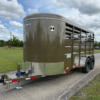 2025 DELCO 6' X 16' BUMPER PULL STOCK TRAILER WESTERN BEIGE 12,000 GVWR - Image 7