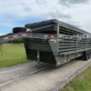 2025 DELCO 6' 8" X 24' BAR TOP GOOSENECK CATTLE STOCK TRAILER GRAY/BLACK 14,000 GVWR - Image 7