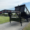 2025 DELCO 83" X 14' GOOSENECK TELESCOPING DUMP TRAILER WITH 4' SIDEWALLS, TARP, RAMPS AND SPARE 14,000 GVWR - Image 8