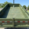 2025 DELCO 83" X 14' TELESCOPING DUMP TRAILER WITH TARP, RAMPS AND SPARE ARMY GREEN 14,000 GVWR - Image 8