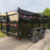 2025 DELCO 83" X 14' GOOSENECK TELESCOPING DUMP TRAILER WITH 4' SIDEWALLS, TARP, RAMPS AND SPARE 14,000 GVWR - Image 10