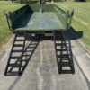 2025 DELCO 83" X 14' TELESCOPING DUMP TRAILER WITH TARP, RAMPS AND SPARE ARMY GREEN 14,000 GVWR - Image 9