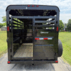 2025 DELCO 6' X 16' BUMPER PULL STOCK TRAILER BLACK 12,000 GVWR - Image 10