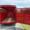 2025 DELCO 6' X 16' BUMPER PULL STOCK TRAILER RED 12,000 GVWR - Image 11