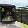 2025 DELCO 6' X 16' BUMPER PULL STOCK TRAILER BLACK 12,000 GVWR - Image 11