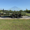 2025 DELCO 83" X 14' TELESCOPING DUMP TRAILER WITH TARP, RAMPS AND SPARE ARMY GREEN 14,000 GVWR - Image 11