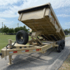 2025 DELCO 83" X 14' DUMP TRAILER WITH TARP, RAMPS AND SPARE MOJAVE TAN 14,000 GVWR - Image 12