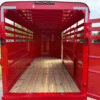 2025 DELCO 6' X 16' BUMPER PULL STOCK TRAILER RED 12,000 GVWR - Image 13